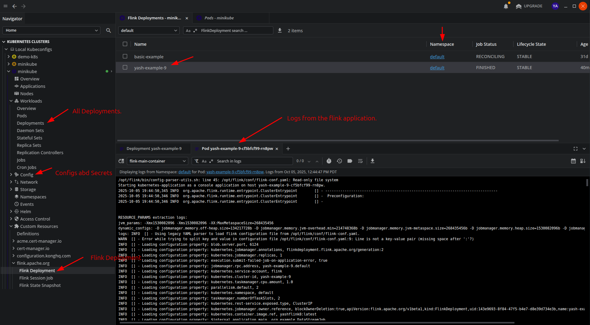 Kubernetes Deployment Dashboard Kubernetes Deployment View