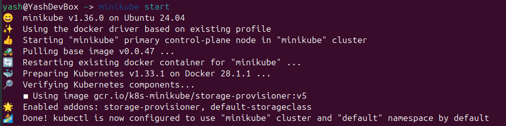 Starting a Minikube Kubernetes Cluster Minikube Setup